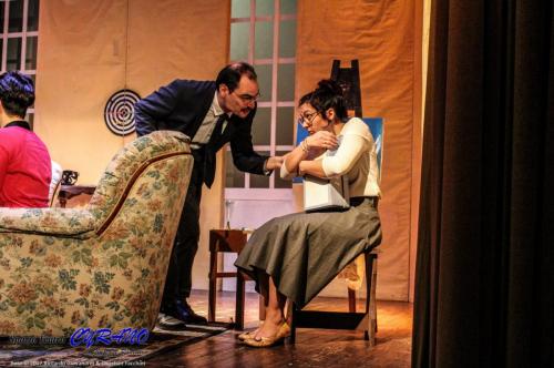 scena La sconcertante Signora savage di John Patrick al Teatro Cittadella. Regia di Giuseppe Radicia