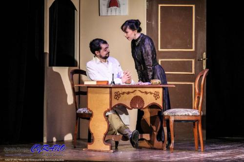 scena saggio conclusivo 2° anno 2017 al Teatro Cittadella. Regia Giuseppe Radicia